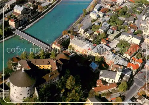 AK / Ansichtskarte Kufstein_Tirol Altstadt mit Festung Fliegeraufnahme Kufstein_Tirol