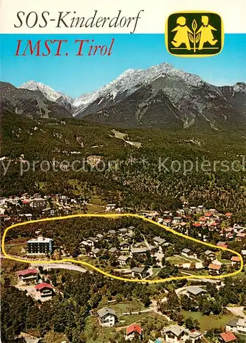 AK / Ansichtskarte Imst_Tirol Fliegeraufnahme mit SOS Kinderdorf  Imst_Tirol