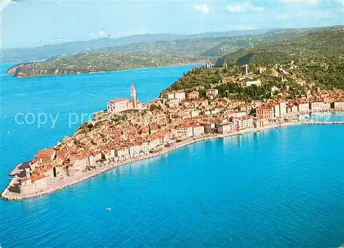 AK / Ansichtskarte Piran Fliegeraufnahme Piran