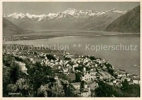 AK / Ansichtskarte Locarno_Lago_Maggiore Fliegeraufnahme Locarno_Lago_Maggiore