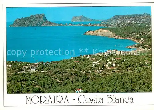 AK / Ansichtskarte Moraira Vista general y Penon de Ifach Moraira