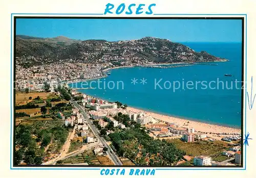 AK / Ansichtskarte Roses_Costa_Brava Fliegeraufnahme Roses_Costa_Brava