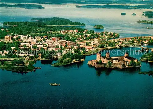 AK / Ansichtskarte Savonlinna Nyslott Fliegeraufnahme Savonlinna