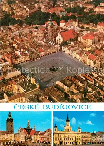 AK / Ansichtskarte Ceske_Budejovice Fliegeraufnahme Schloesser Ceske Budejovice