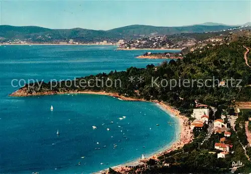 AK / Ansichtskarte Cavaliere Cap Negre Vue generale sur la plage la pointe du Layet la Fossette Saint Clairet le Lavandou Cavaliere