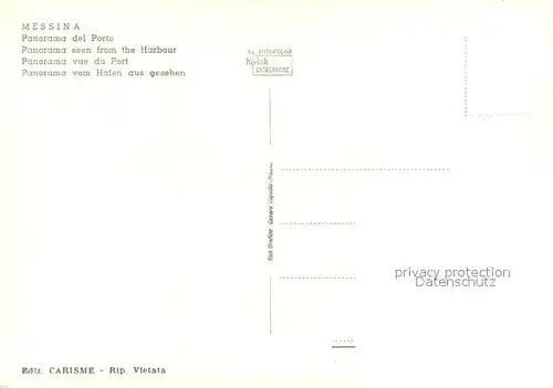 AK / Ansichtskarte Messina Panorama del Porto Messina