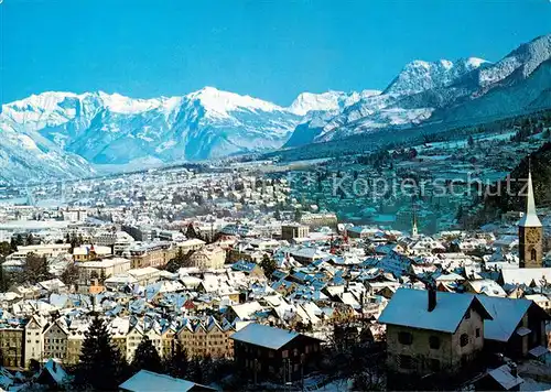 AK / Ansichtskarte Chur_GR Rheintal Fliegeraufnahme Chur_GR