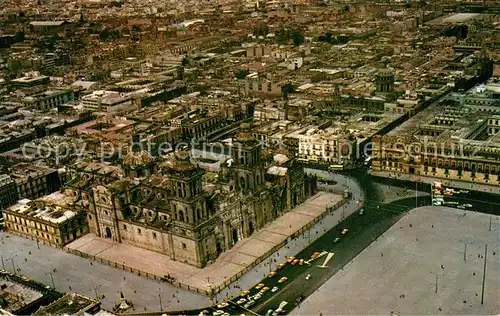 AK / Ansichtskarte Mexico_City Catedral vista aerea Mexico City