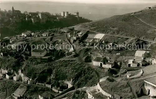 AK / Ansichtskarte Granada_Andalucia Cuevas del Sacromonte y Alhambra Granada Andalucia