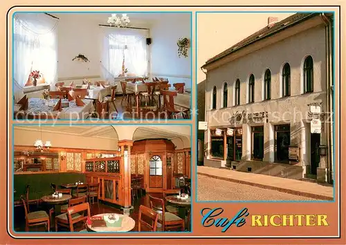 AK / Ansichtskarte Reichenbach_Vogtland Cafe Richter Gastraum Reichenbach_Vogtland