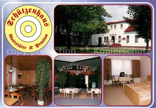 AK / Ansichtskarte Waldenburg_Sachsen Gaststaette Pension Schuetzenhaus Restaurant Fremdenzimmer Waldenburg Sachsen