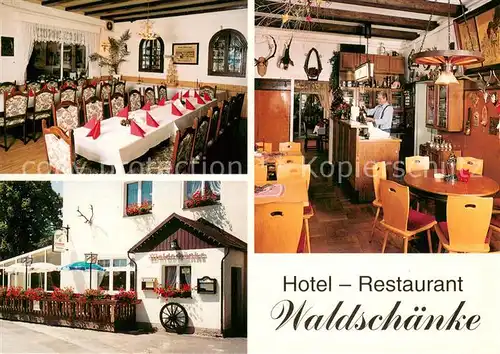 AK / Ansichtskarte Lindenau_Schneeberg Hotel Restaurant Waldschaenke Lindenau Schneeberg