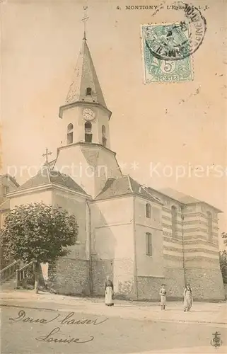 AK / Ansichtskarte Montigny Lencoup Eglise Montigny Lencoup