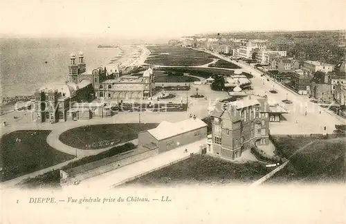 AK / Ansichtskarte Dieppe_Seine Maritime Vue generale prise du Chateau Dieppe Seine Maritime
