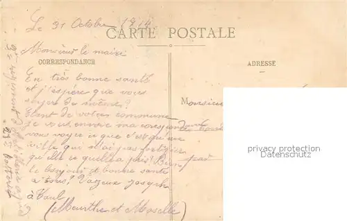 AK / Ansichtskarte Nancy_Lothringen Bombardement des 10 Sept 1914 Maison Hanrion Terlinou deux personnes ont trouve la mort Nancy Lothringen