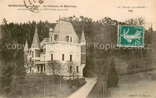 AK / Ansichtskarte Monistrol sur Loire Le Chateau de Martinas Monistrol sur Loire