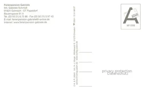 AK / Ansichtskarte Papstdorf Pension Gabriele Fremdenzimmer Kinderspielplatz Garten Papstdorf