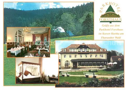 AK / Ansichtskarte Hartha_Doebeln Parkhotel Forsthaus Restaurant Fremdenzimmer Natur Landschaft Hartha Doebeln