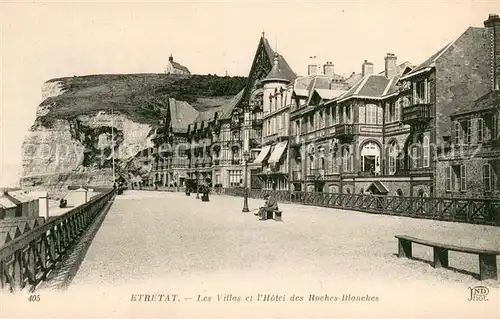AK / Ansichtskarte Etretat Les Villas et lHotel des Roches Blanches Etretat