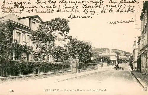 AK / Ansichtskarte Etretat Route du Havre  Etretat