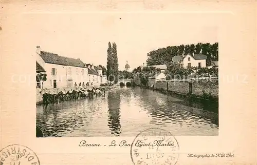 AK / Ansichtskarte Beaune d_Allier Le Pont Saint Martin Beaune d Allier