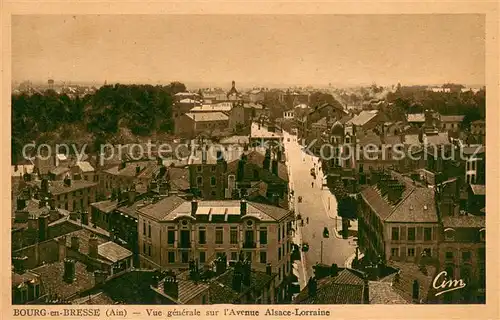 AK / Ansichtskarte Bourg en Bresse Vue generale sur lAvenue Alsace Lorraine Bourg en Bresse