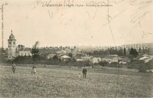 AK / Ansichtskarte Xirocourt Vue de lEglise Faubourg de Jevoncourt Xirocourt