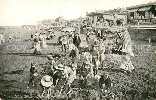 AK / Ansichtskarte Luc sur Mer Sur la Plage a Maree Basse Luc sur Mer
