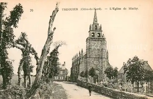 AK / Ansichtskarte Treguier_Cotes_d_Armor Eglise de Miniby Treguier_Cotes_d_Armor