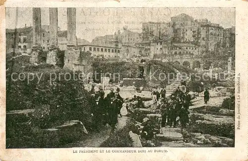 AK / Ansichtskarte Athen_Griechenland Le President et le Commandeur Boni au Forum Athen_Griechenland