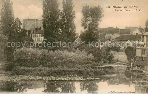 AK / Ansichtskarte Moret sur Loing Vue sur l eau Moret sur Loing