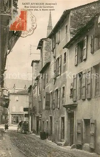 AK / Ansichtskarte Saint Affrique Rue General de Castelnau La Maison natale Saint Affrique