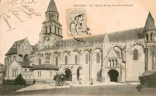 AK / Ansichtskarte Poitiers_Vienne Eglise Notre Dame la Grande Poitiers Vienne