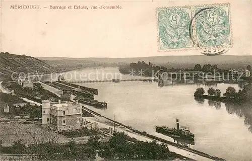 AK / Ansichtskarte Mericourt_Pas de Calais Barrage et Ecluse Vue d ensemble Mericourt_Pas de Calais