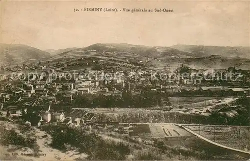 AK / Ansichtskarte Firminy Vue generale au Sud Ouest Firminy