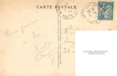 AK / Ansichtskarte Aurec sur Loire Vue generale Aurec sur Loire