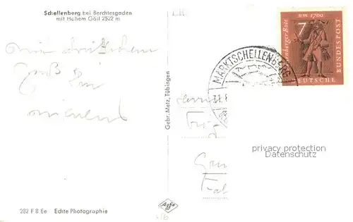 AK / Ansichtskarte Schellenberg_Marktschellenberg mit Hohem Goell Schellenberg