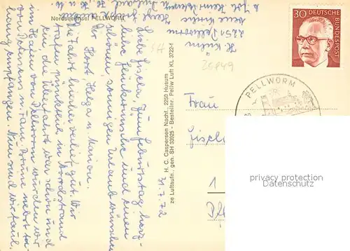 AK / Ansichtskarte Pellworm Fliegeraufnahme Pellworm