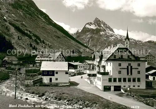 AK / Ansichtskarte Galtuer_Tirol Hotel Fluchthorn mit Ballunspitze Galtuer Tirol