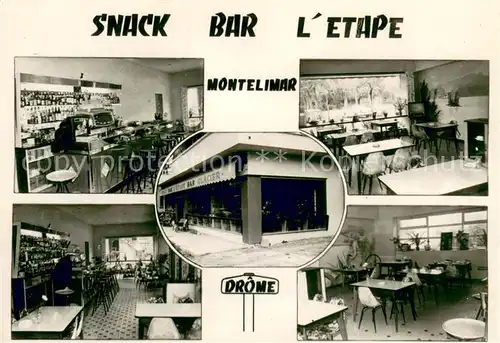 AK / Ansichtskarte Montelimar Snack Bar lEtape Interieur Montelimar