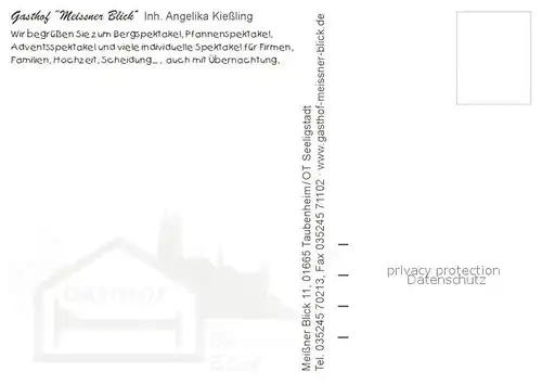 AK / Ansichtskarte Seeligstadt_Klipphausen Gasthof Meissner Blick Spektakelhaus Live Unterhaltung Musik 