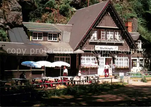 AK / Ansichtskarte Uttewalder_Grund Gasthaus Waldidylle Ausflugsziel im Elbsandsteingebirge Uttewalder Grund