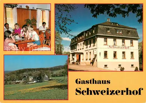 AK / Ansichtskarte Neuclausnitz Gasthaus Pension Schweizerhof Landschaftspanorama Neuclausnitz
