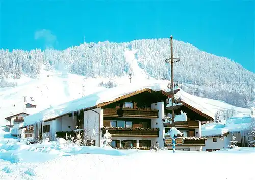 AK / Ansichtskarte Reit_Winkl Gaestehaus Hellwig Wintersportplatz Bayerische Alpen Reit_Winkl