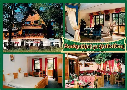 AK / Ansichtskarte Seiffen_Erzgebirge Landgasthof zu Heidelberg Restaurant Fremdenzimmer Seiffen Erzgebirge