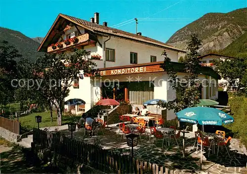 AK / Ansichtskarte Umhausen_Tirol Cafe Konditorei Scheiber Terrasse Umhausen Tirol