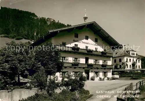 AK / Ansichtskarte Oberau_Wildschoenau_Tirol Gasthaus Dorferwirt Oberau_Wildschoenau_Tirol