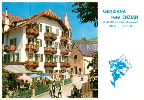 AK / Ansichtskarte Schlern Genziana Hotel Enzian Schlern