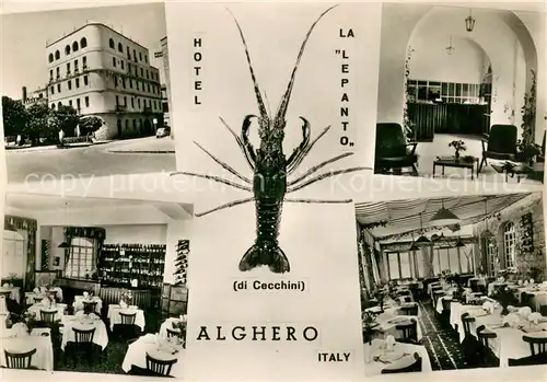 AK / Ansichtskarte Alghero Hotel La Lepanto Gastraeume Alghero