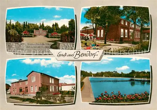 AK / Ansichtskarte Bendorf_Holstein Bendorfer Hof Teilansichten Schwimmbad Bendorf_Holstein